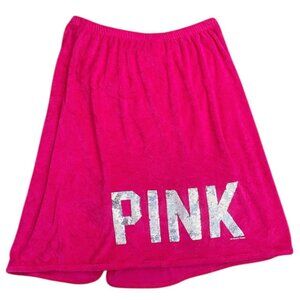 00s 2010s Victoria's Secret PINK Bling Wrap Beach Coverup Skirt Sz M/L
